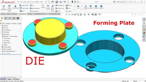 sheet metal forming solidworks|solidworks forming tool.